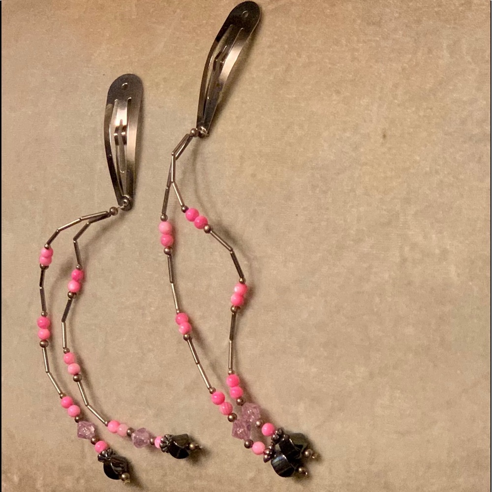 Sterling Silver Native American Girls Hair Clips